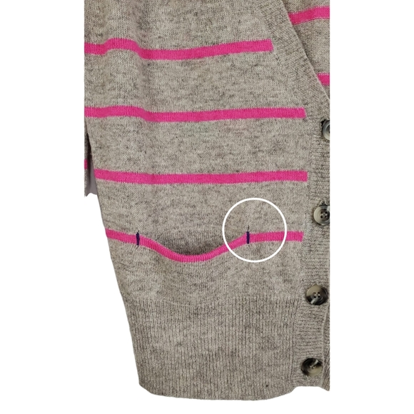 NWT American eagle outfitters wool rabbit hair striped longsleeve cardigan small - Picture 11 of 11